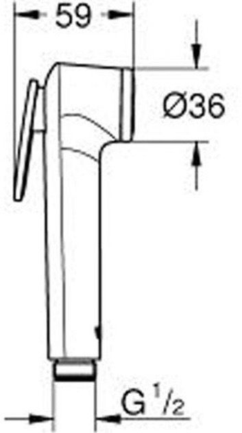 Grohe BauEdge UA11104000 Габаритные размеры