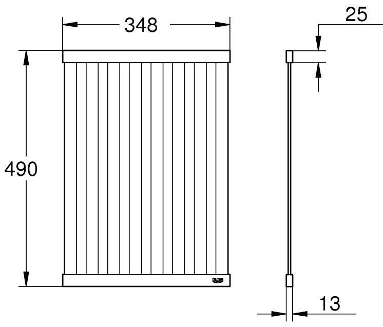 Grohe 40854SD0 Габаритные размеры