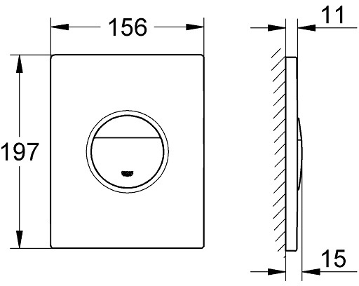 Grohe Nova Cosmopolitan 38765KV0 Габаритные размеры