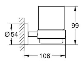 Grohe Essentials 1022562430 Габаритні розміри