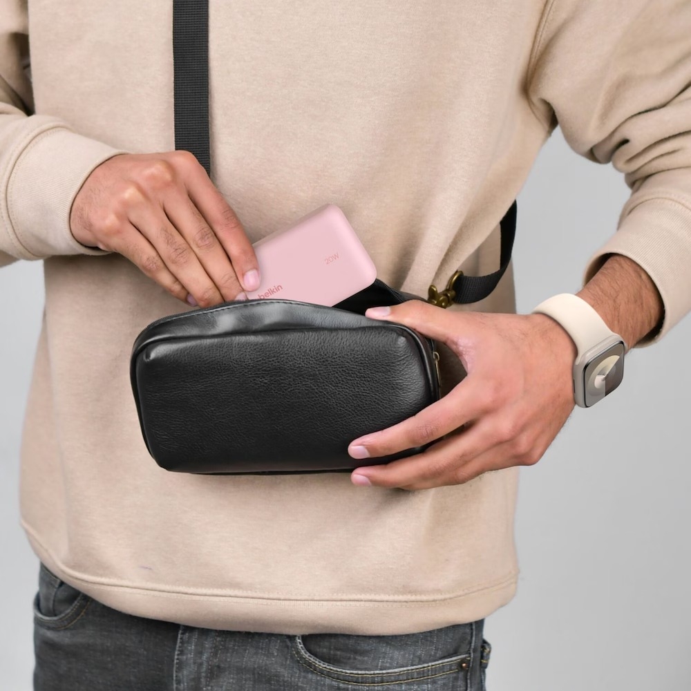 Повербанк Belkin 10000mAh, 20W, USB-C, Pink (BPB021HQPK) обзор - фото 8