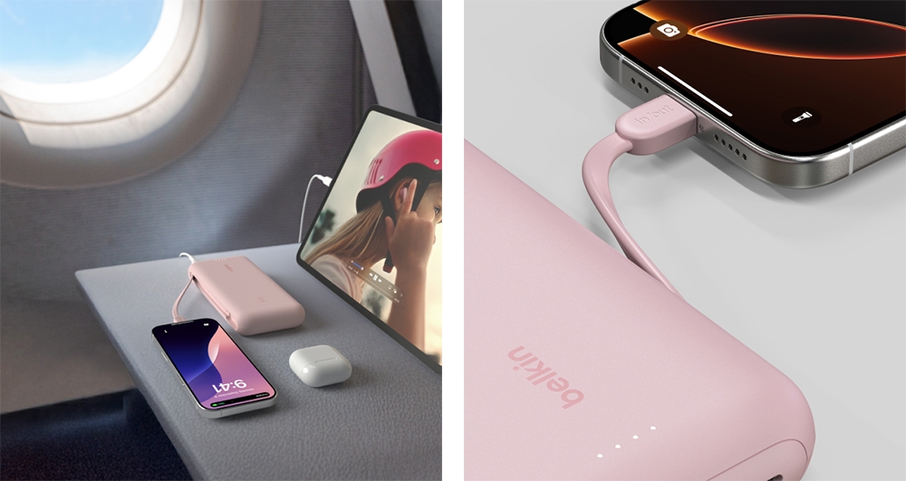 Повербанк Belkin 20000mAh, 30W USB-C Pink (BPB024HQPK) обзор - фото 8