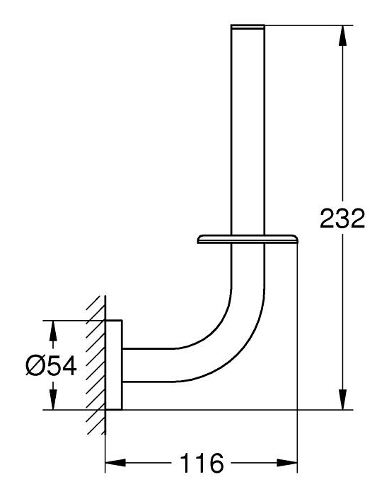Grohe Essential (1024692430) Габаритные размеры