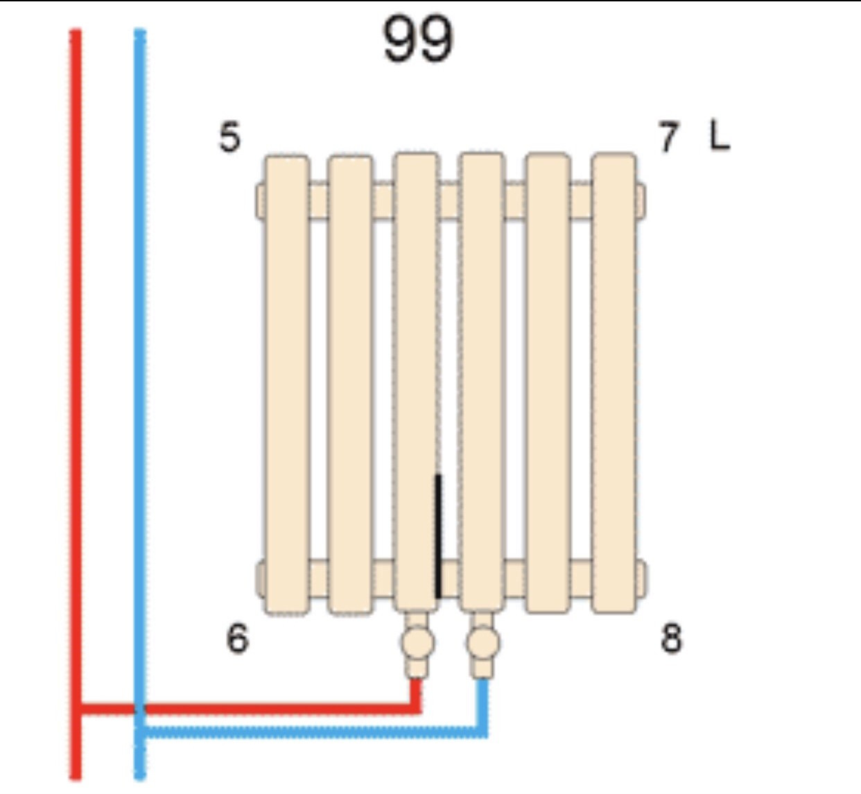 Радіатор для опалення ArttiDesign Terni 5/1800/295 чорний матовий (TR 5.180.29.5.B) відгуки - зображення 5