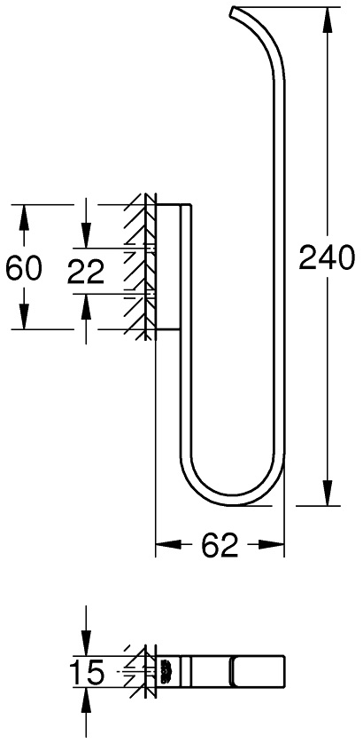 Grohe Selection (41067000) Габаритні розміри