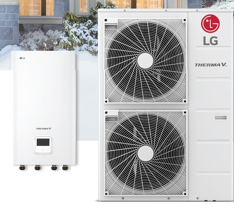 Тепловой насос LG Therma V 16 кВт, 3ф (HU163MRB.U30RU/HN1600MC.NK1RU) цена 451400 грн - фотография 2