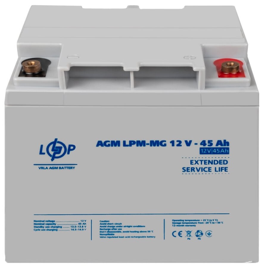 в продаже Аккумулятор мультигелевый LogicPower LPM-MG 12V - 45 Ah (38651) - фото 3