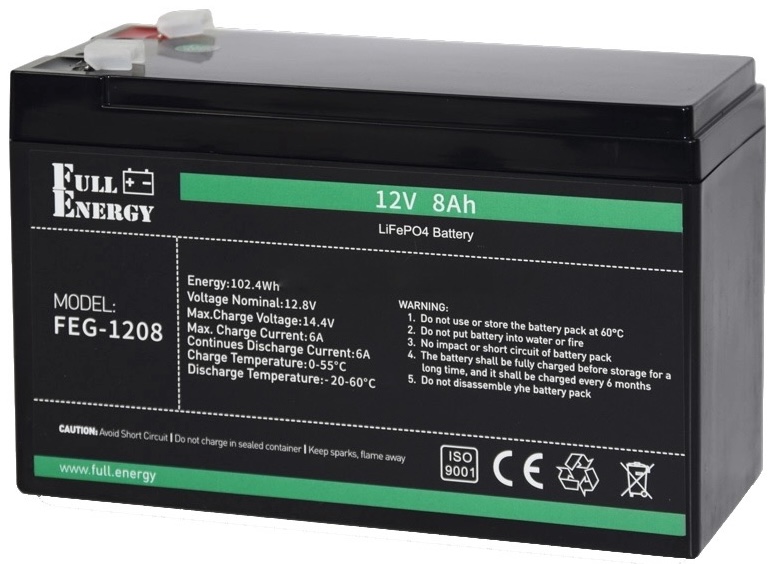 Акумулятор Full Energy FEG-1208 12V 8Ah