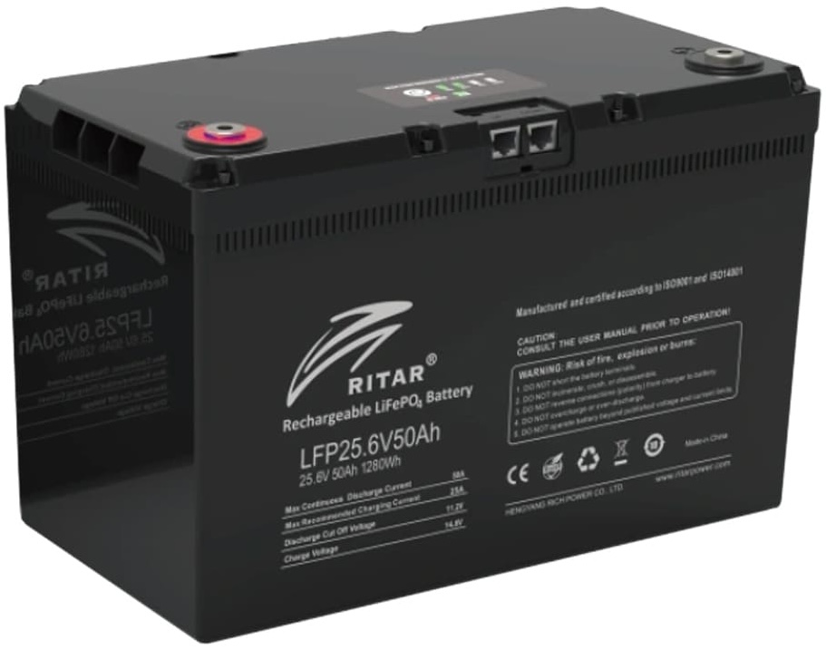 Аккумуляторная батарея Ritar LiFePo4 LFP25.6V50AH G3