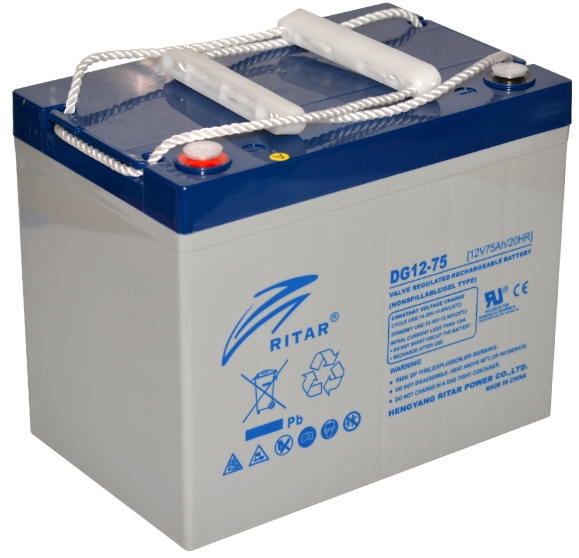 Аккумуляторная батарея Ritar DG12-75 12V 75Ah