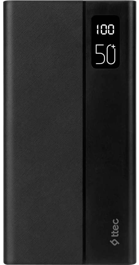 Повербанк с дисплеем Ttec 50000mAh ReCharger Mega LCD Black (2BB197S)