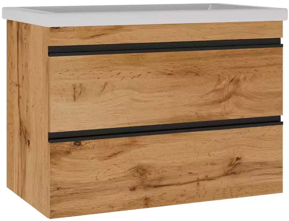 Тумба с умывальником Devit Frame, 80 см (753080O)