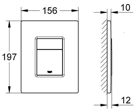 Grohe Skate Cosmopolitan (38732KV0) Габаритные размеры