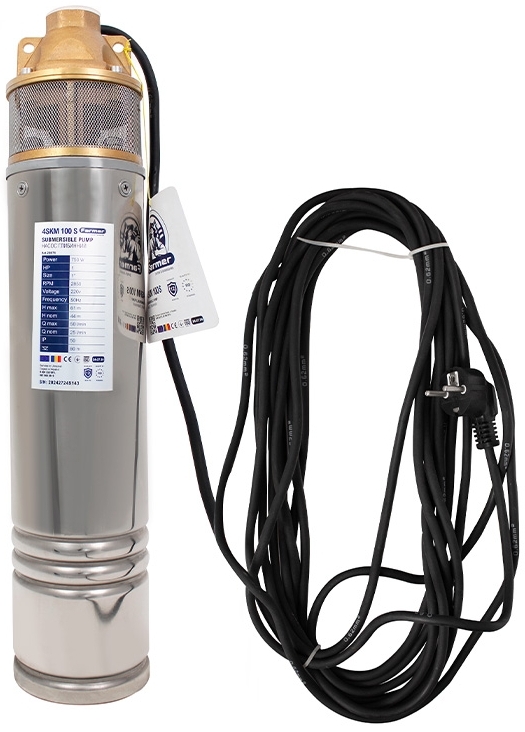 Скважинный насос Farmer 4SKM 100S, 0.75 кВт (20876) цена 2805 грн - фотография 2