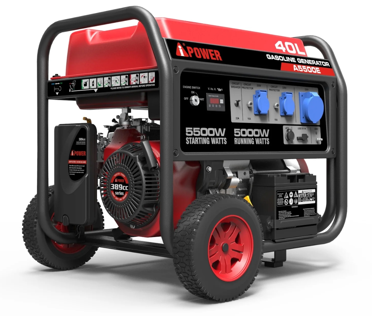 Генератор A-iPower A5500E (5.5 кВт) ціна 38599 грн - фотографія 2