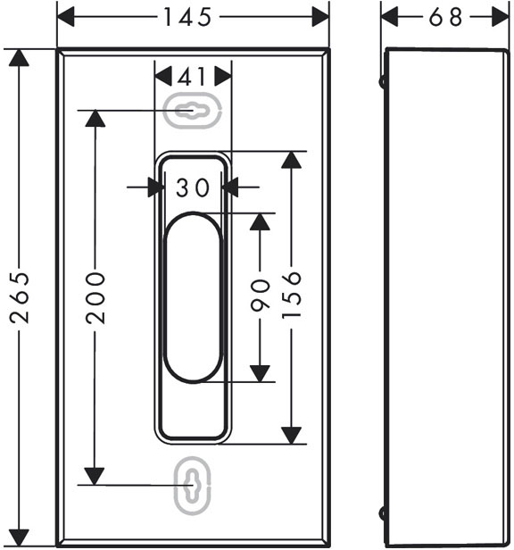 Axor Universal Circular 6.2x14.5x26.5 см Brushed Black Chrome 42873340 Габаритные размеры