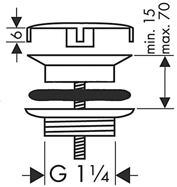 Axor Basic Set Matt White 51301700 Габаритные размеры