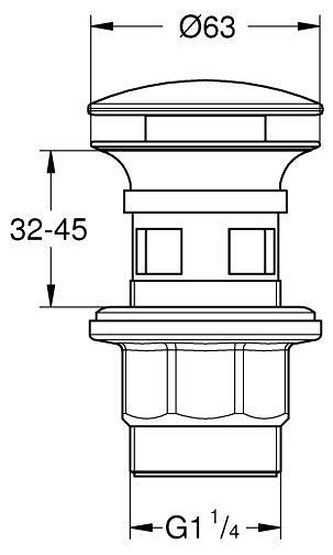 Grohe (1024642430) Габаритні розміри