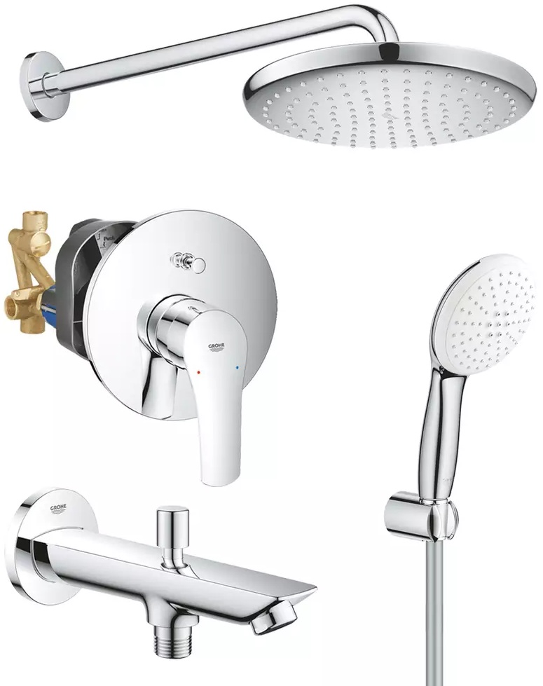 Душова система прихованого монтажу Grohe Eurosmart (UA26415SC11)