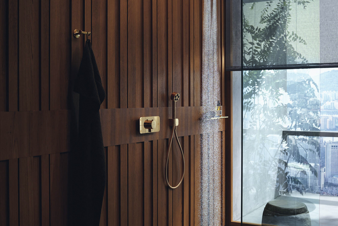 Полка Axor Universal Circular 40.0/34.0x11.0 см Polished Red Gold 42844300 цена 19320 грн - фотография 2