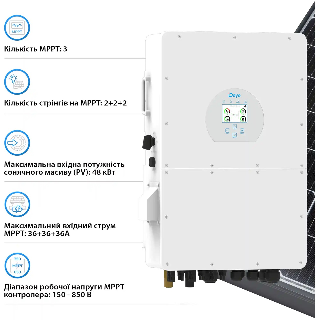 Инвертор гибридный Deye SUN-30K-SG02HP3-EU-AM3 отзывы - изображения 5