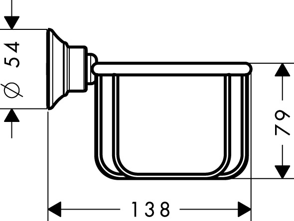 Axor Montreux Chrome 42065000 Габаритні розміри