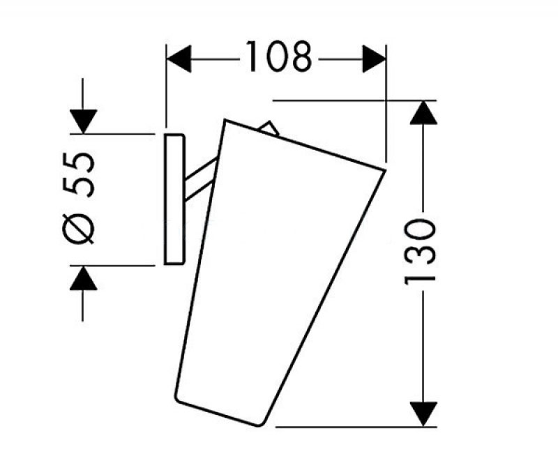 Axor Starck Chrome 40834000 Габаритні розміри