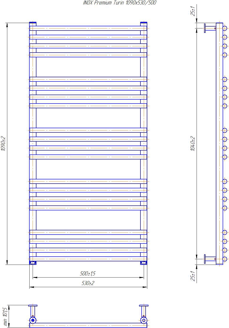 Mario Премиум Турин 1090x530/500 (1.7.044603.P) Габаритные размеры
