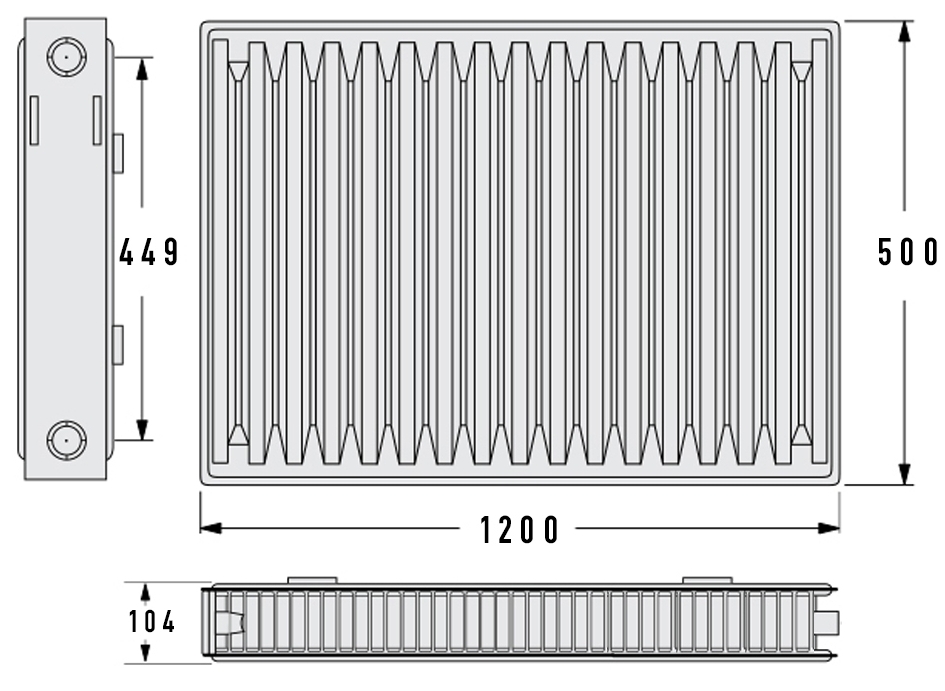 Aquavita 22 500x1200 с креплением Габаритные размеры