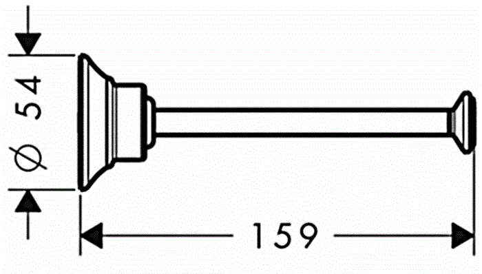 Axor Montreux Chrome 42028000 Габаритные размеры