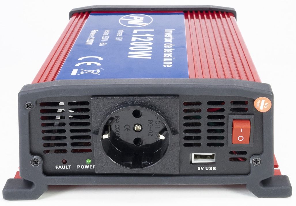 Інвертор напруги PNI H1200W12, 1200W, 12V/230V ціна 3499 грн - фотографія 2