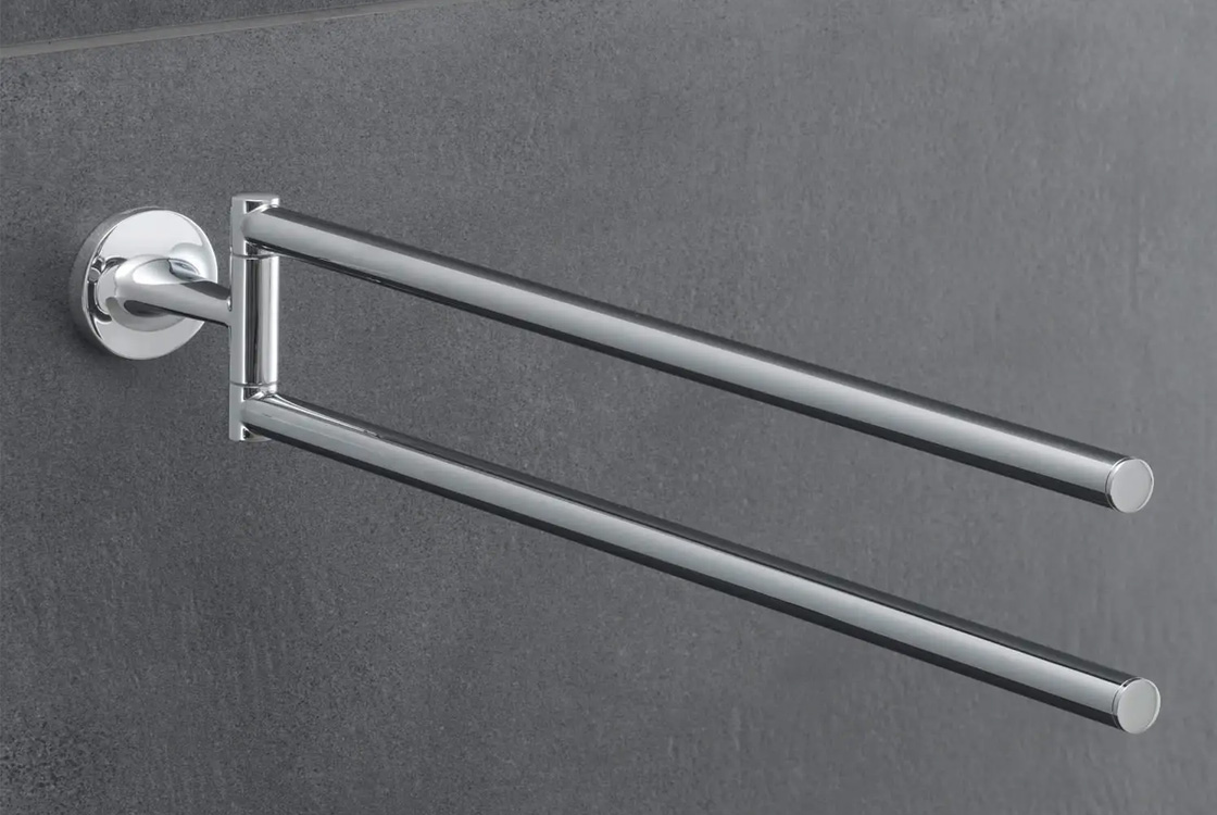 Держатель для полотенец Duravit Starck T 46.5 см Chrome (0099411000) цена 8735 грн - фотография 2