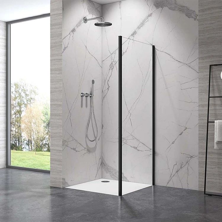 Душова стінка Armaform Elbe Black 80x190 (113-09325B) ціна 7750 грн - фотографія 2