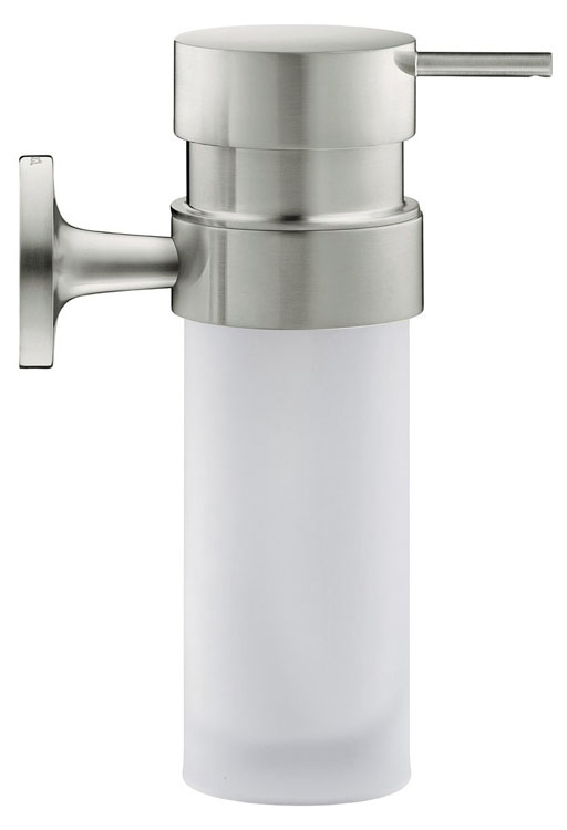 Дозатор жидкого мыла Duravit Starck T Stainless steel Brushed/White Matt (0099357000)