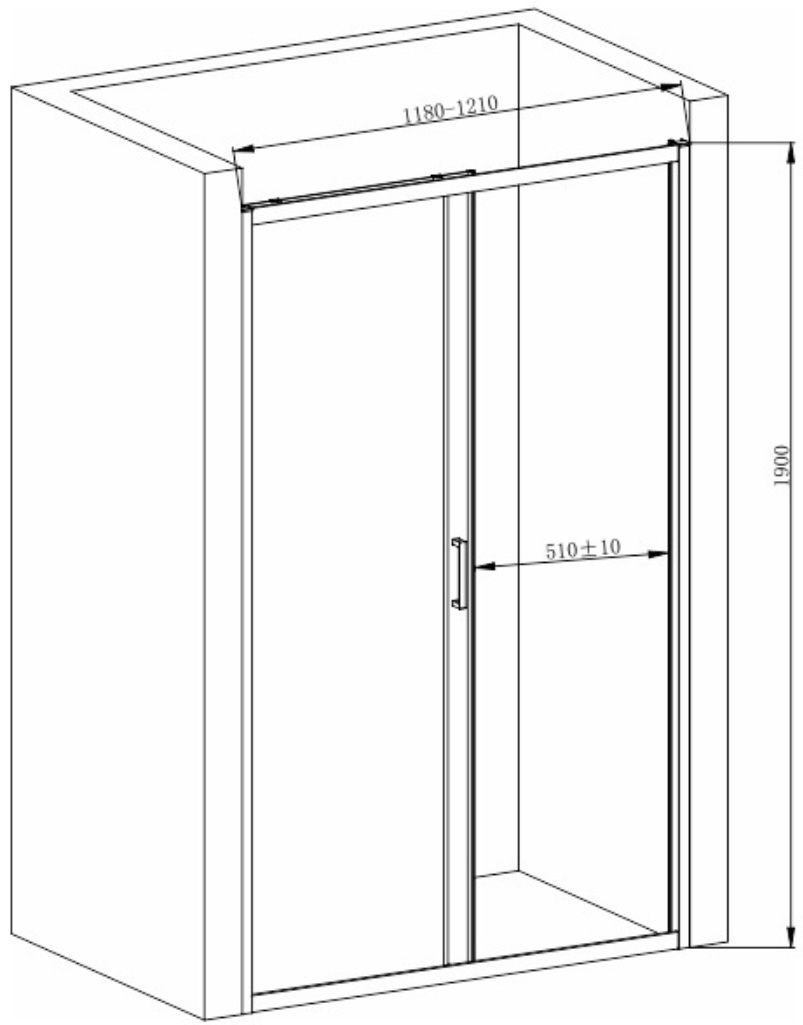 Armaform Elbe Black 120x190 (113-09328B) Габаритні розміри