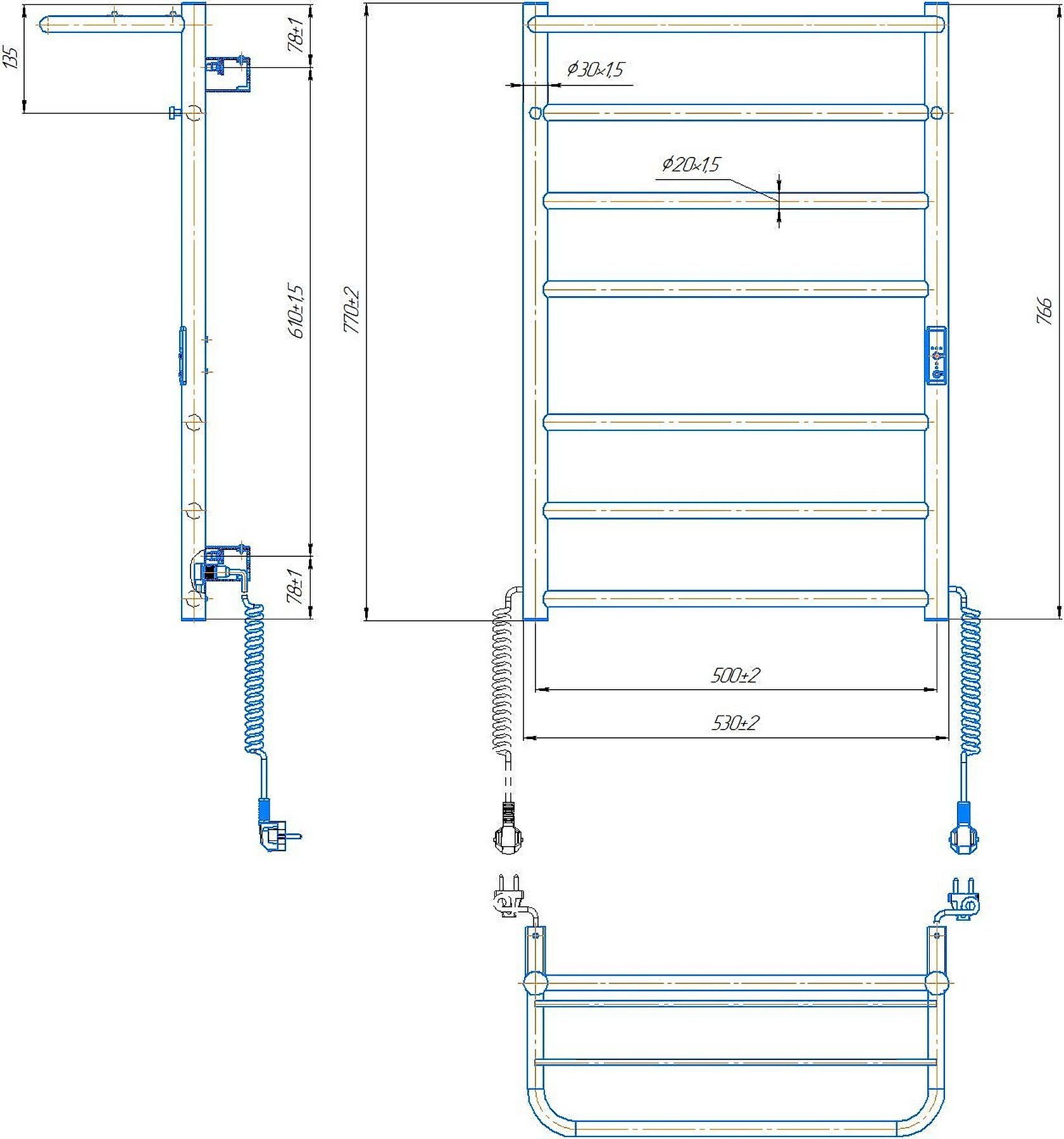 Mario Home-І 770x530/240 TR К (2.3.8600.10.P) Габаритные размеры