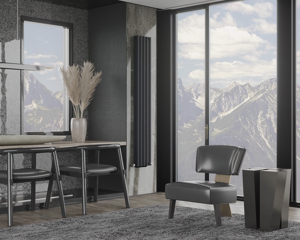 в продаже Радиатор для отопления Ideale Adele 12 6/1800/354 антрацит - фото 3