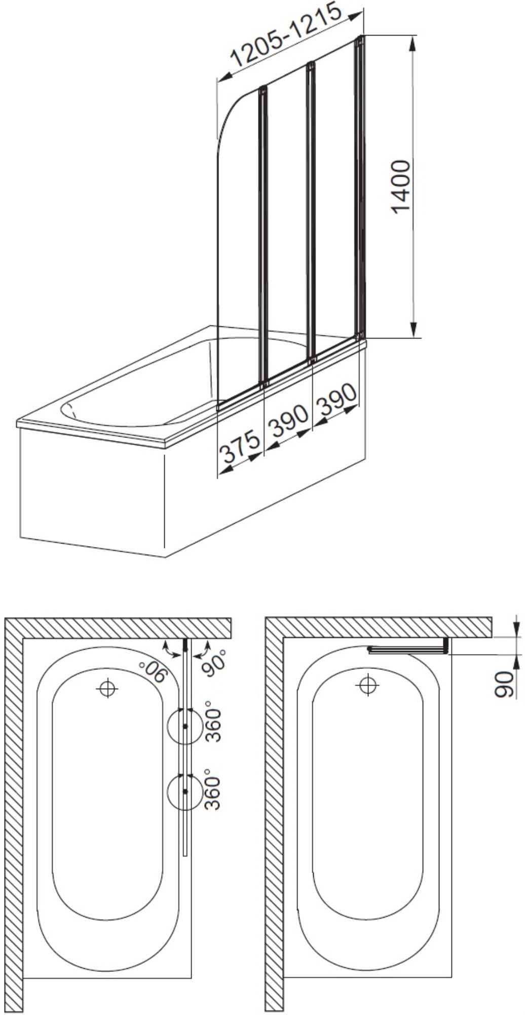 Armaform Modern 3 (170-06942P) Габаритні розміри