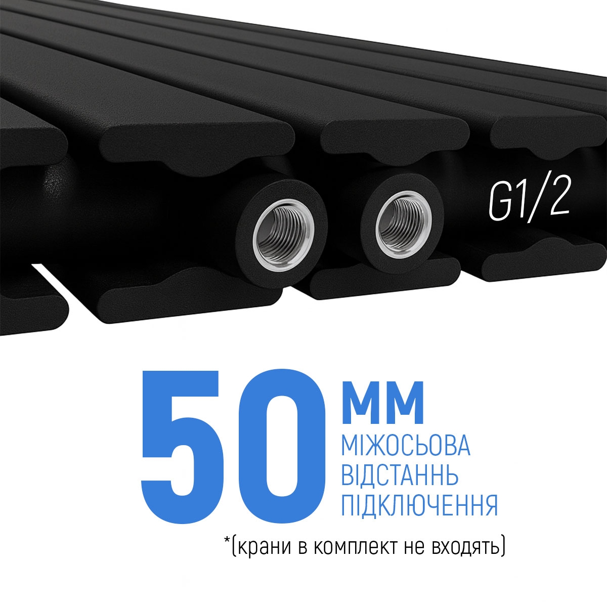 Радиатор для отопления Navin Largo double 456x1800-6 черный (02-244163-4518) цена 16990 грн - фотография 2