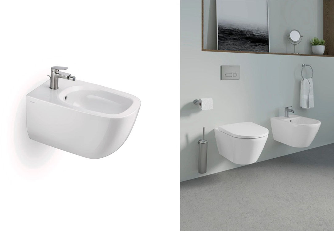 Смеситель для биде Duravit Wave Stainless steel Brushed (WA2400001070) цена 14277 грн - фотография 2