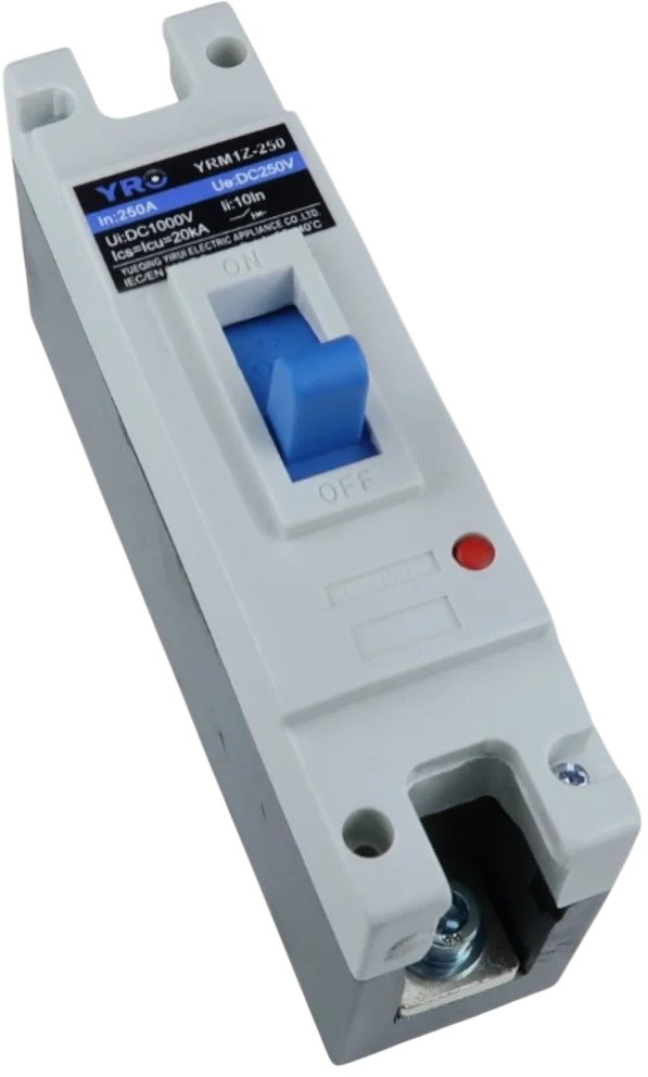 Автоматичний вимикач YRO YRM1Z-250 DC MCCB 1P 250A 250VDC ціна 1447 грн - фотографія 2