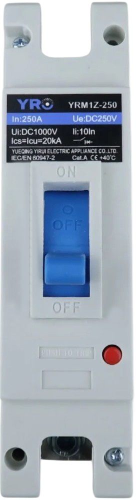 Автоматический выключатель YRO YRM1Z-250 DC MCCB 1P 250A 250VDC
