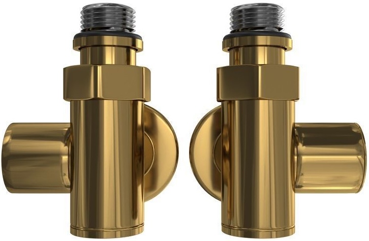 Кран кутовий під ТЕН Mario 1/2" золото сатин (4.0.0500.55.GB) ціна 3684 грн - фотографія 2