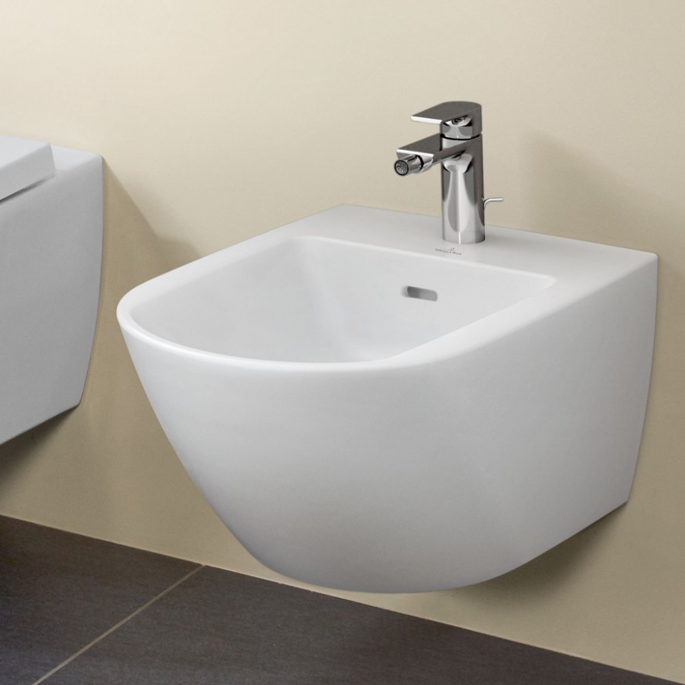 Біде Villeroy&Boch Subway 3.0 Stone White CeramicPlus 447000RW ціна 40785 грн - фотографія 2