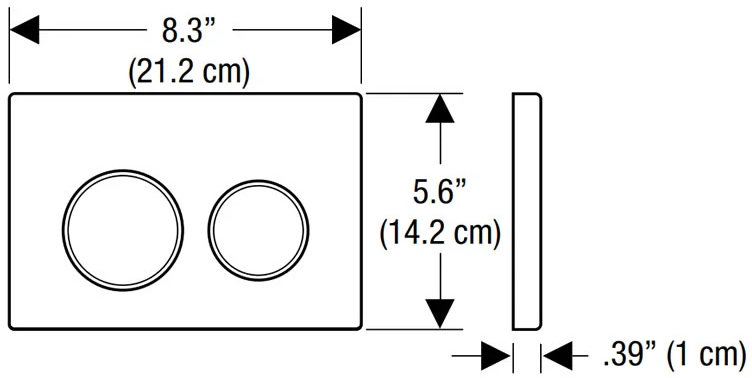 Geberit Omega 20 115.085.KH.1 Габаритные размеры