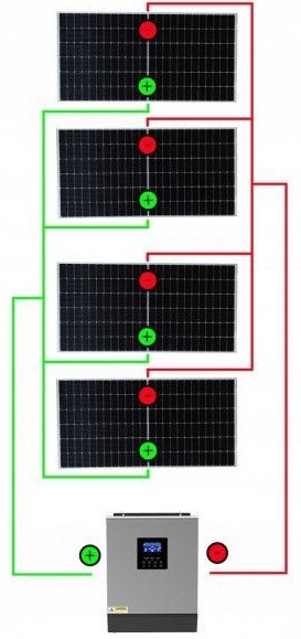 Система резервного живлення PGFotowoltaika Off-Grid PGF OG-5500 MPPT 5.5 KW + WiFi + cонячна панель Rosen Solar Mono Cells, 8 шт відгуки - зображення 5