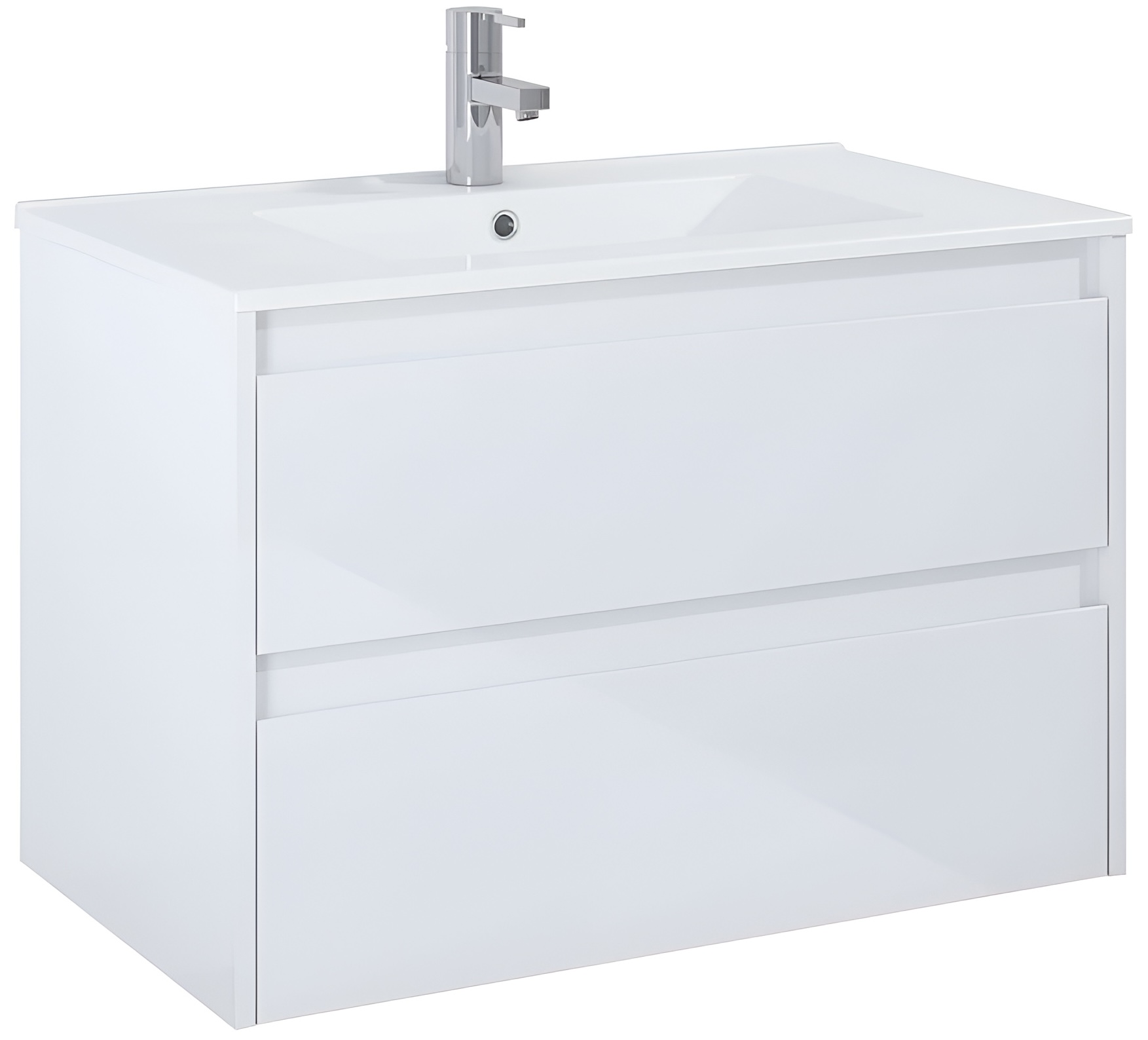 Тумба для ванной с умывальником Roca Claudia 800 White Glossy (A857795806+A3272A4000)