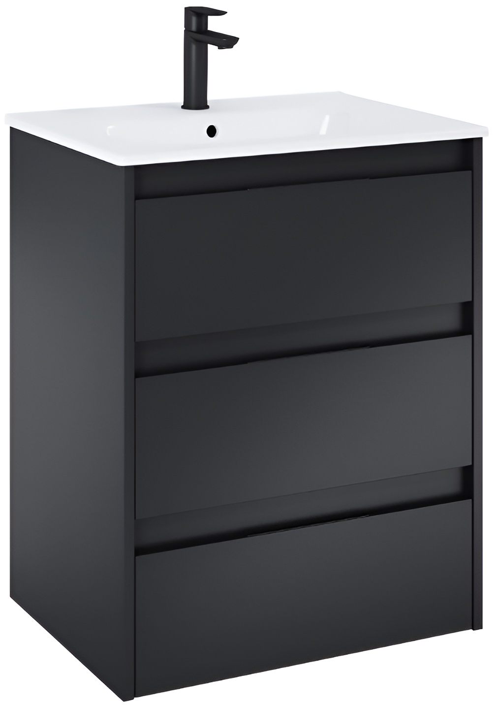 Тумба з умивальником Roca Alpine Unik 600 Black matt (A852015532)