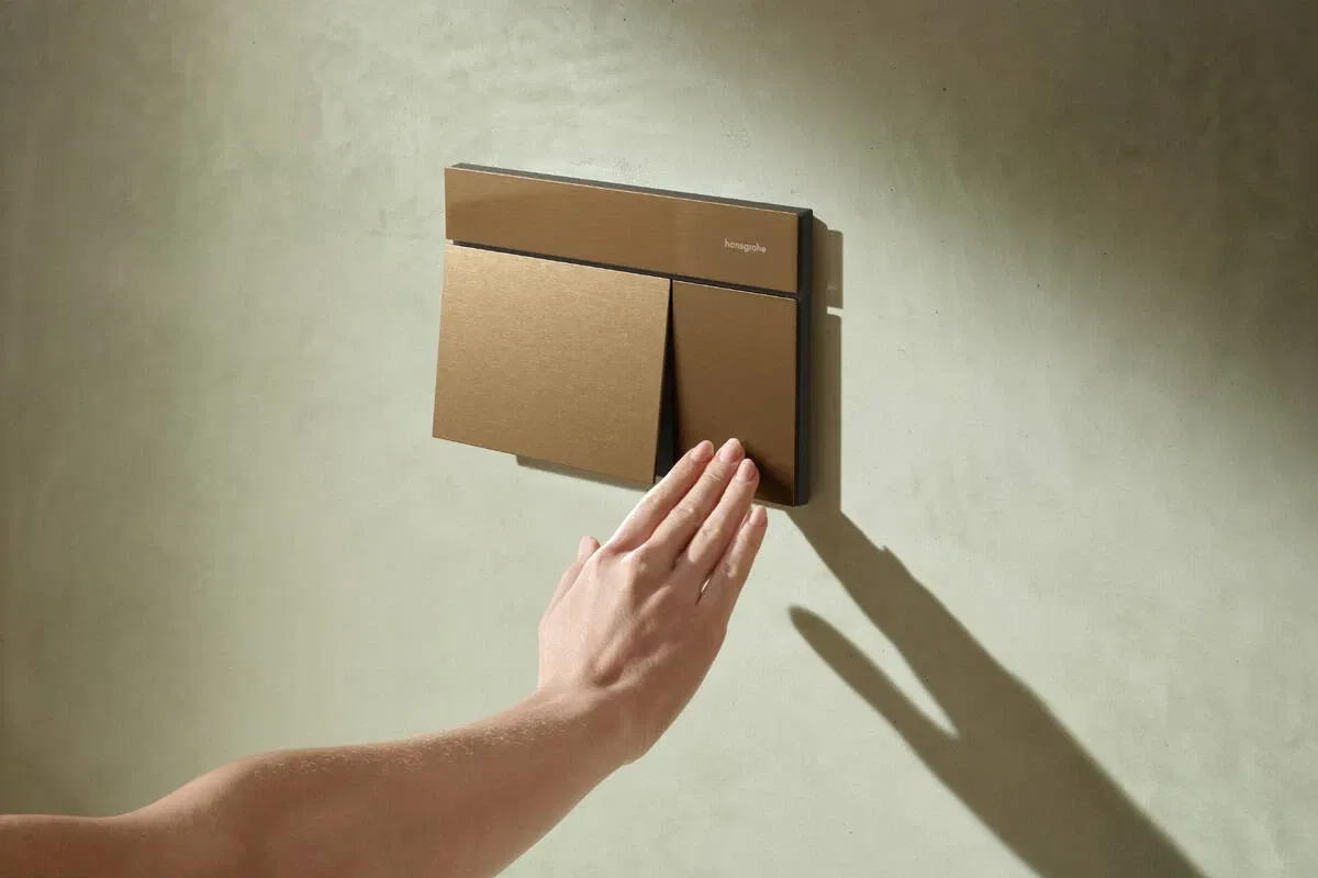 в продажу Панель змиву для інсталяції Hansgrohe iFrame Element E Brushed Bronze 66003140 - фото 3