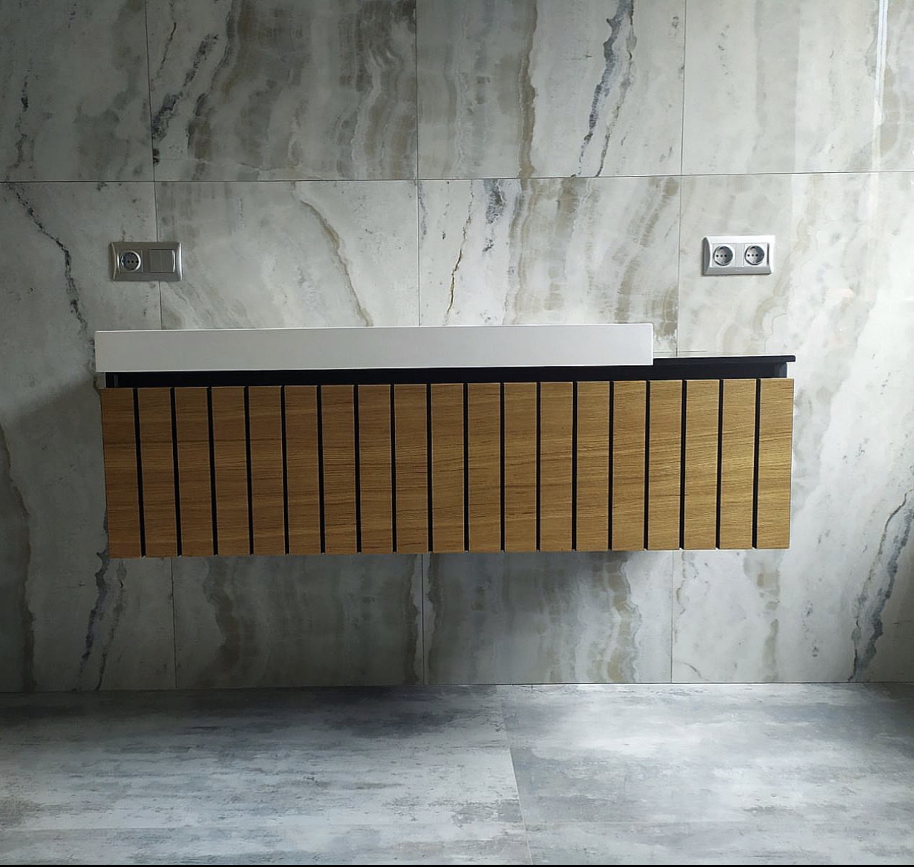 Тумба под умывальник Fancy Marble Milos 1000 цена 13453 грн - фотография 2